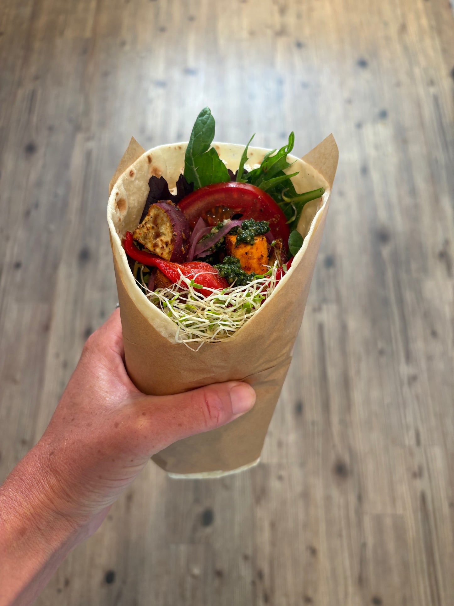 Roast Kumara Wrap